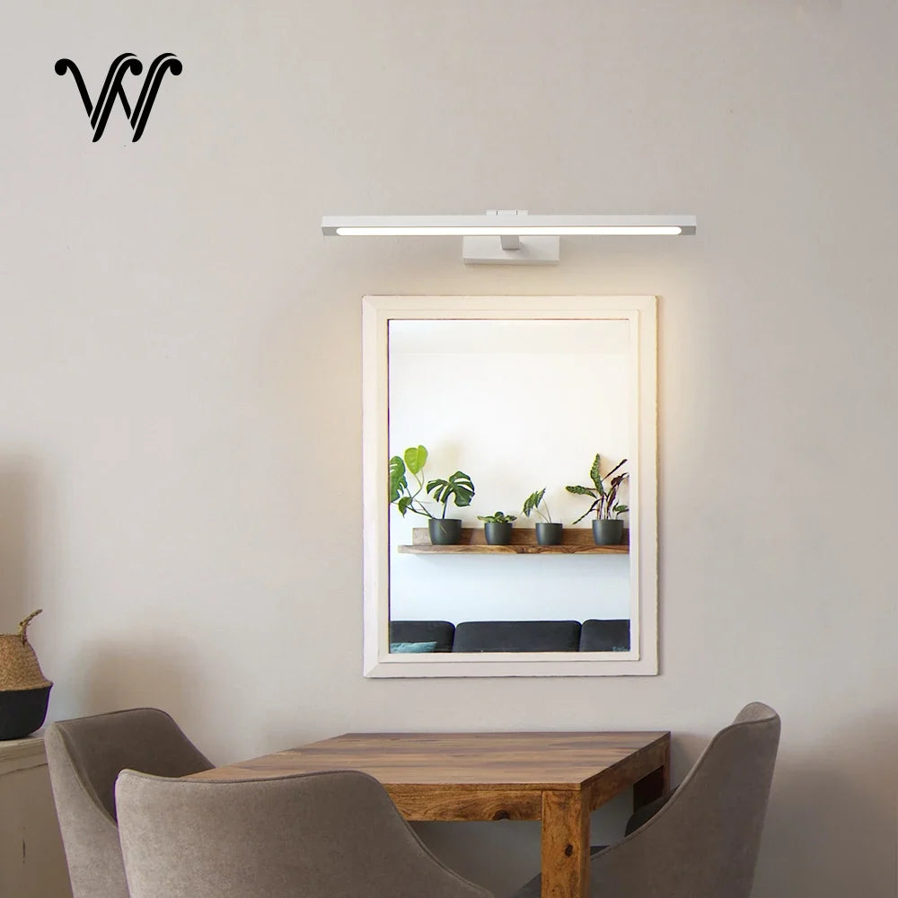 Applique murale LED moderne noir blanc or argent