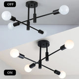 Lustre led nordique avec branches créative simple luxe