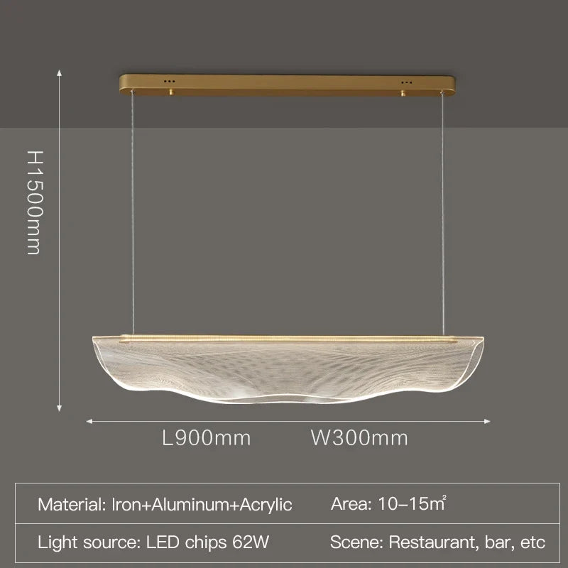 lustre led nordique moderne créatif pour restaurant et bureau