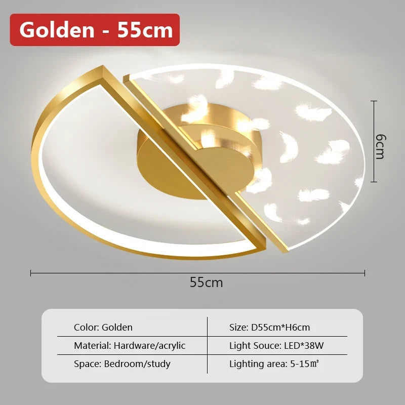 plafonnier led moderne avec intensité variable et design unique