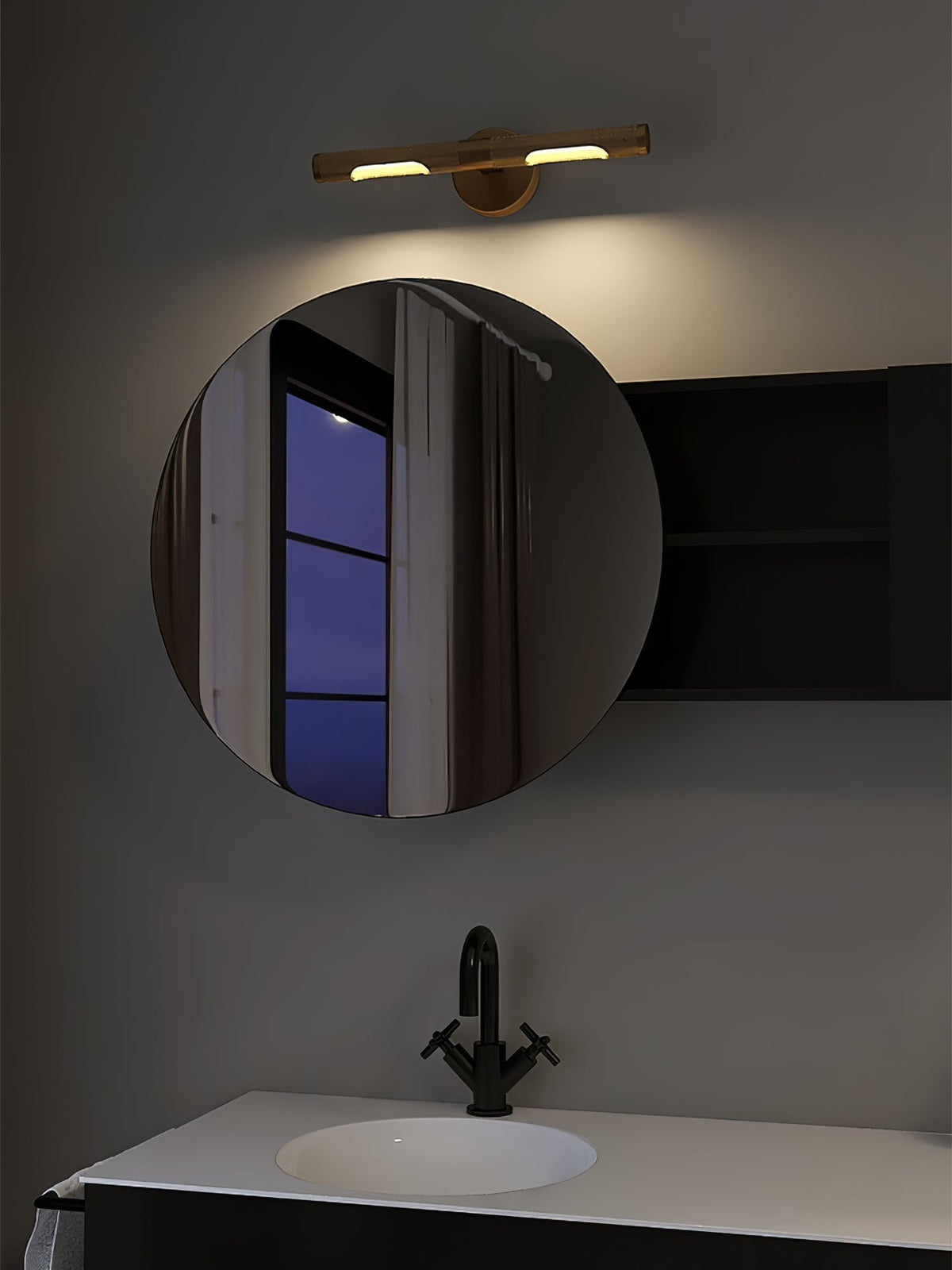 Applique murale barre horizontale en laiton pivotante — Tellinne