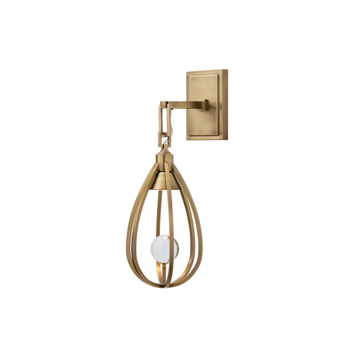 Gloruvys Moderne Minimaliste Laiton Cristal Applique Murale — Liane