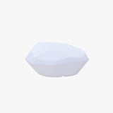 Lampe de jardin en acrylique blanc en forme de galet facetté — Rumex