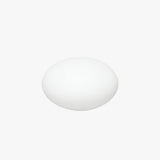 Boule lumineuse d’extérieur aplatie en acrylique blanc — Sablière