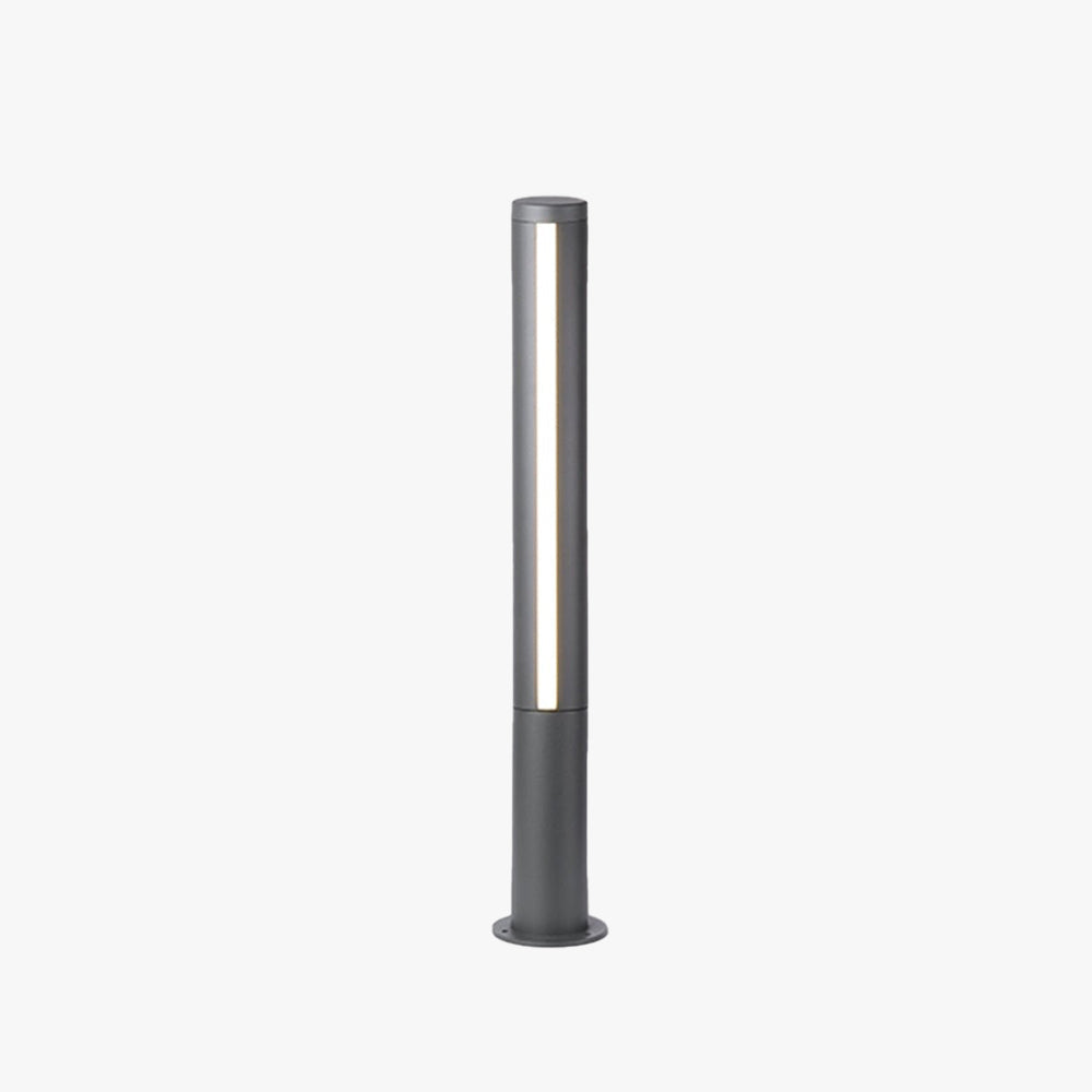 Lampe Extérieure Cylindre Moderne, Métal/Acrylique, Noir, Couloir — Palombe