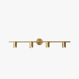 Applique murale à spots cylindriques orientables en laiton — Lithine