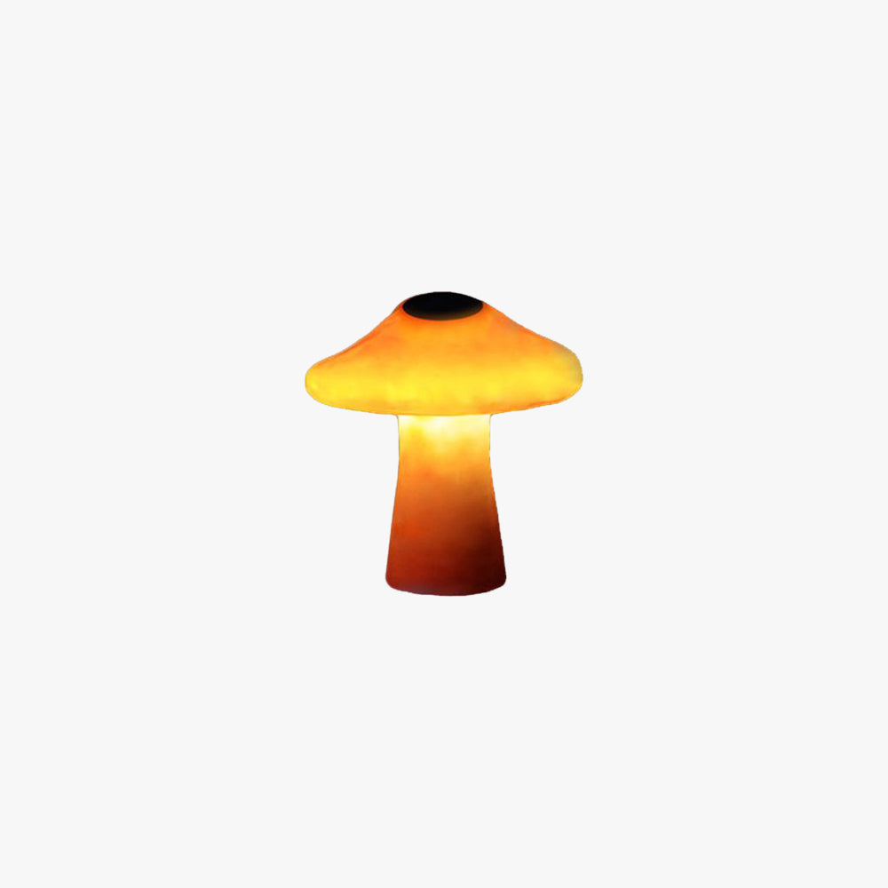 Lampe Extérieure au sol Champignon Moderne, Résine, Orange — Rondelle