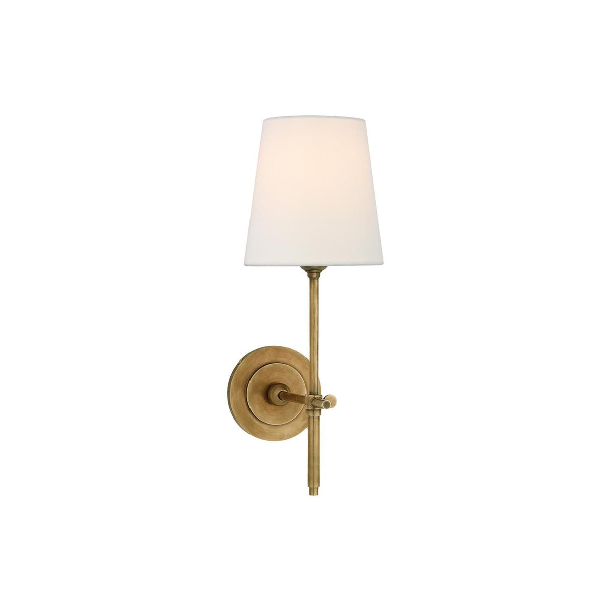 Applique Murale Métal Laiton Tissu Minimaliste Moderne — Obier