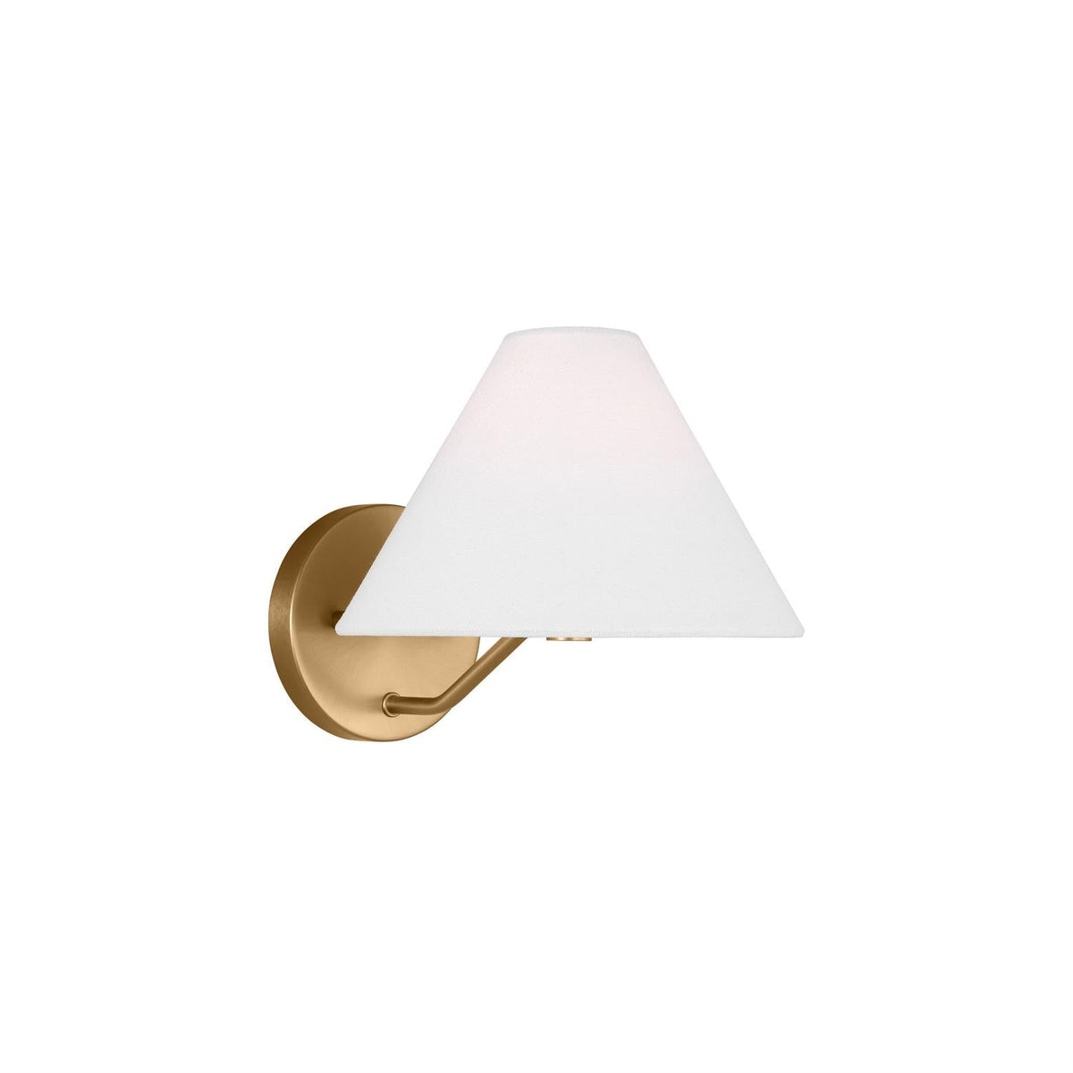 Applique Murale (Sconce) en Laiton et Métal Style Minimaliste Moderne — Flamboie