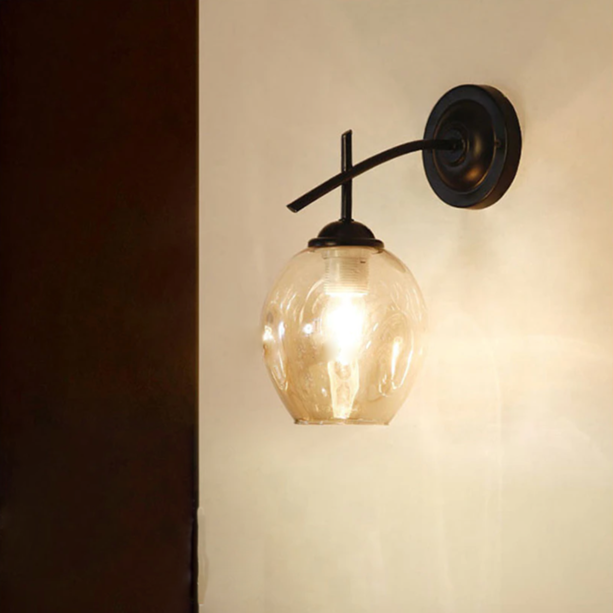 Applique murale design industriel avec boules en verre Indoor