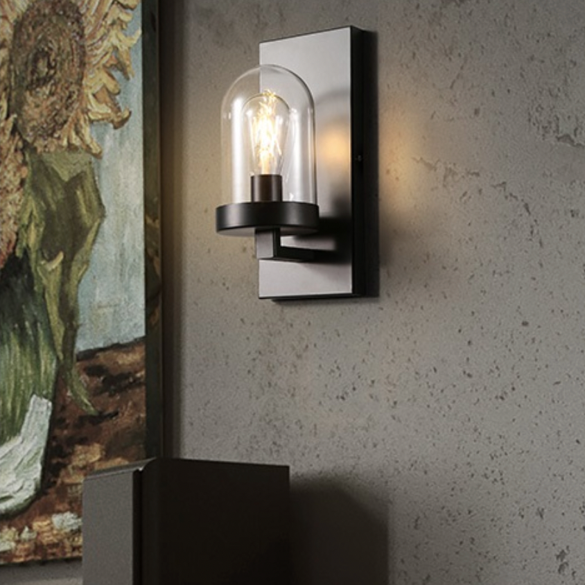 Applique murale en verre arrondi American Loft