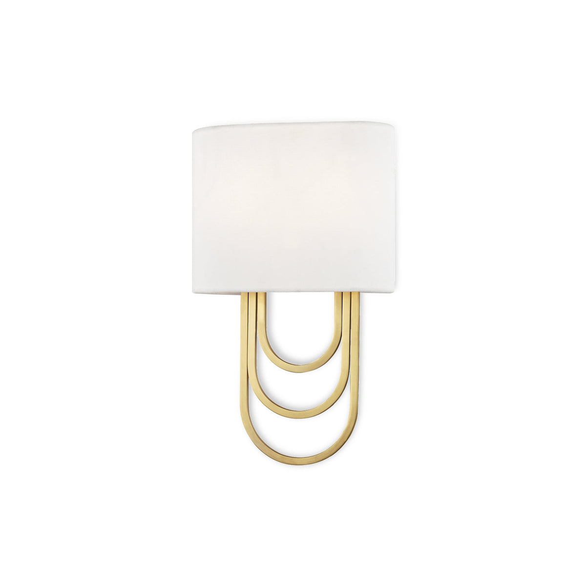 Applique Murale Laiton Tissu Moderne Salon — Jusquiame
