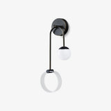Applique murale LED à anneau lumineux et petite sphère — Vanille