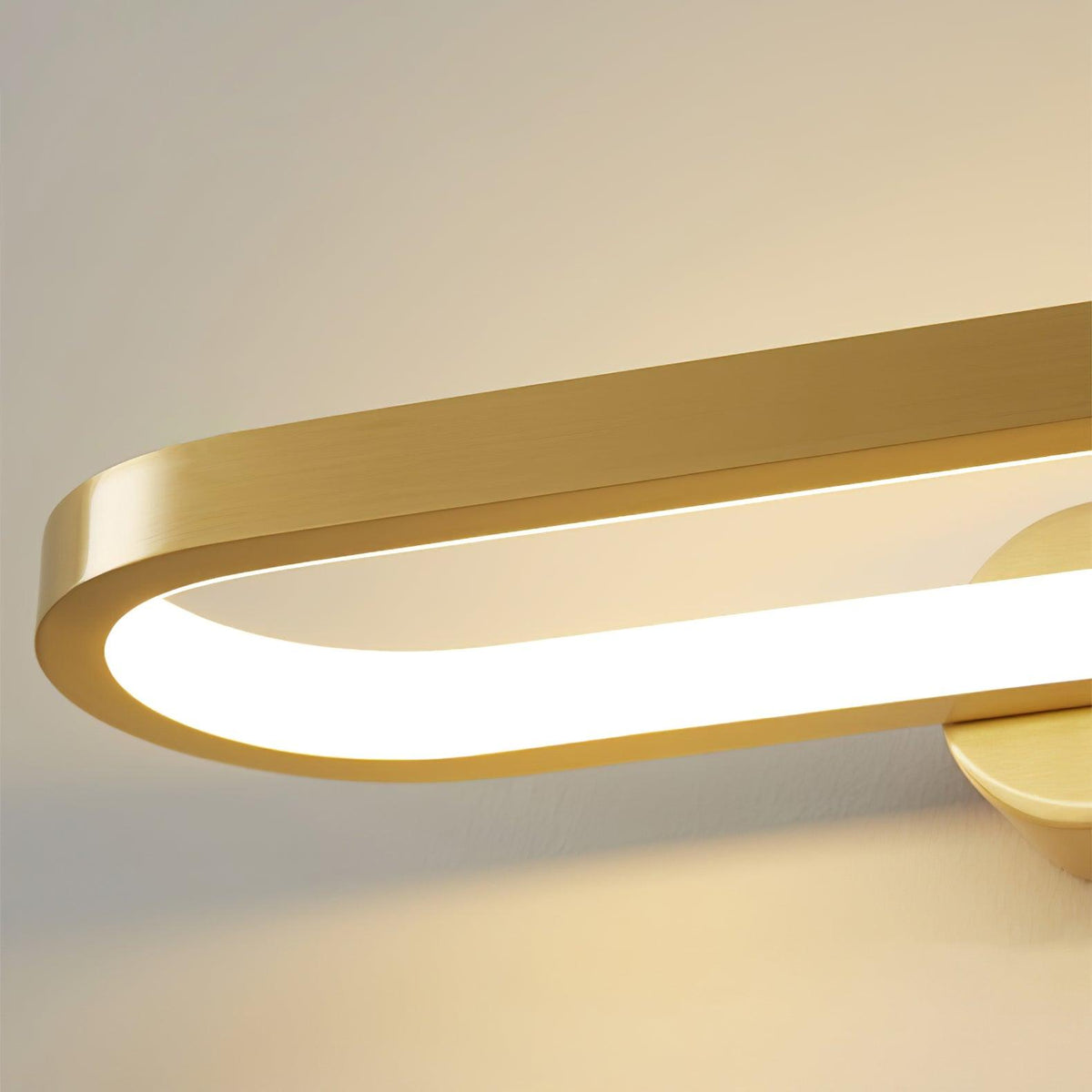 Applique LED barre horizontale en laiton et acrylique — Nielle