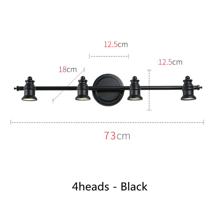 (Ampoules gratuites) Applique murale Led américaines pour miroir de salle de bains