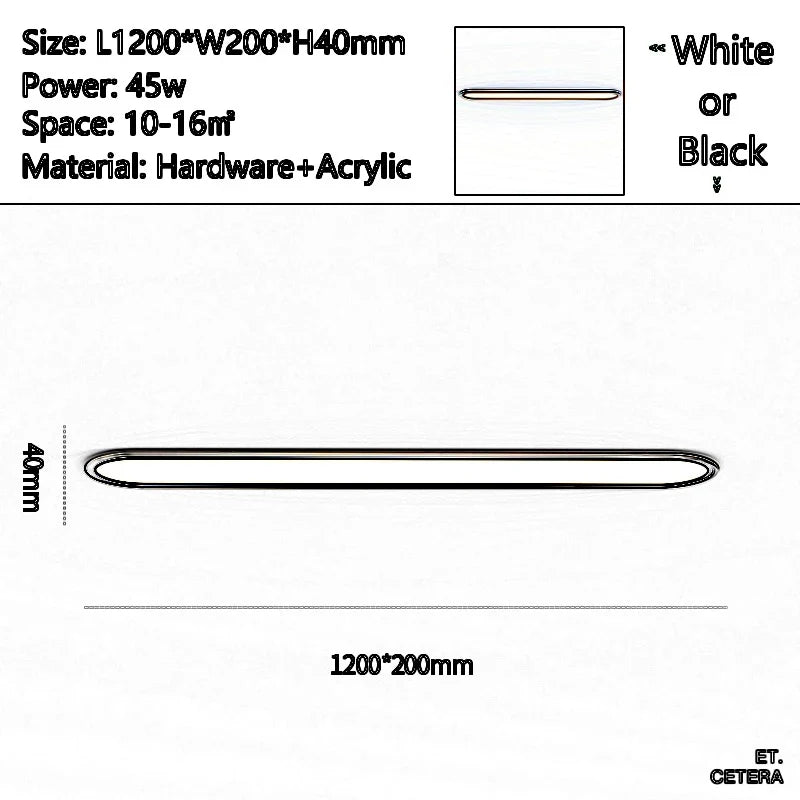 plafonnier led moderne ultra fin pour tous espaces
