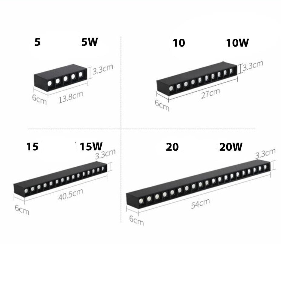 Plafonnier moderne rectangulaire LED incluse Solar