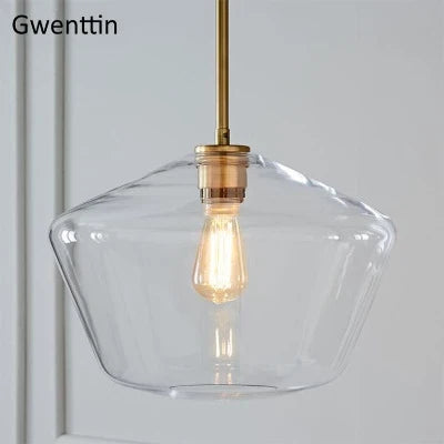suspension moderne en verre pour décoration intérieure élégante