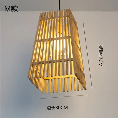 lustre en bambou style zen pour ambiance relaxante