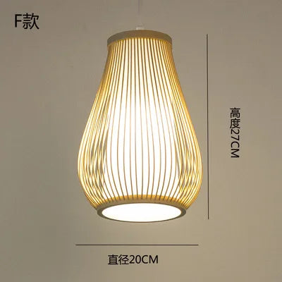 lustre en bambou style zen pour ambiance relaxante
