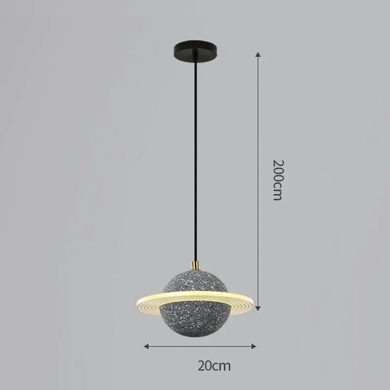 suspension en résine planet pour décoration intérieure moderne