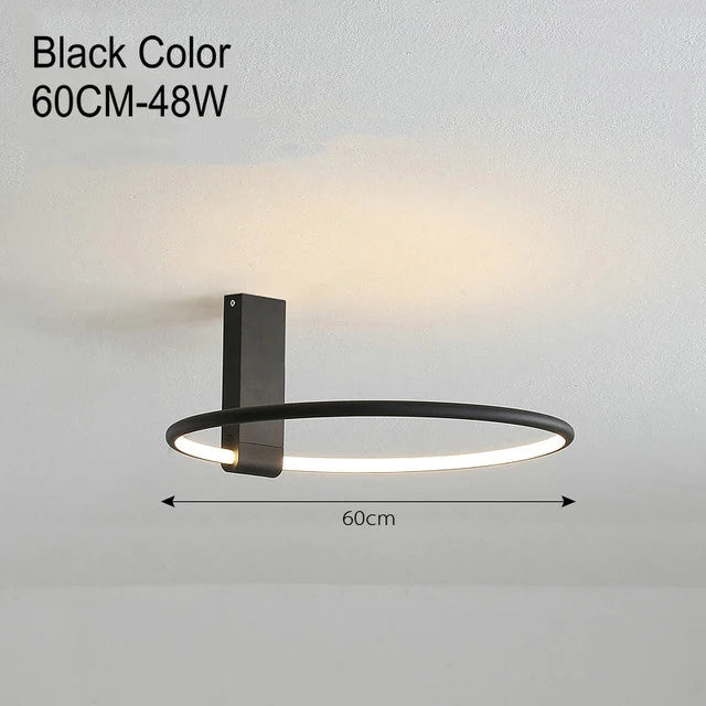 plafonnier rond led design scandinave en métal et aluminium décoratif