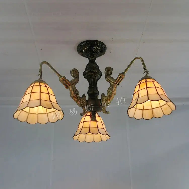 lustre méditerranéen tiffany sirène pour intérieur créatif