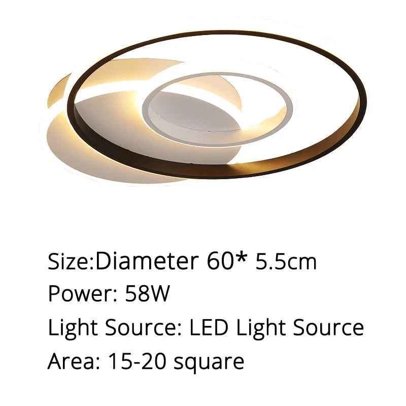 plafonnier led rond design moderne pour un éclairage intérieur décoratif