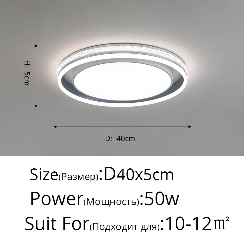 plafonnier led rond pour éclairage intérieur varié