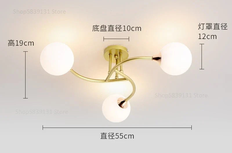 plafonniers modernes simples décoration nordique luminaire créatif