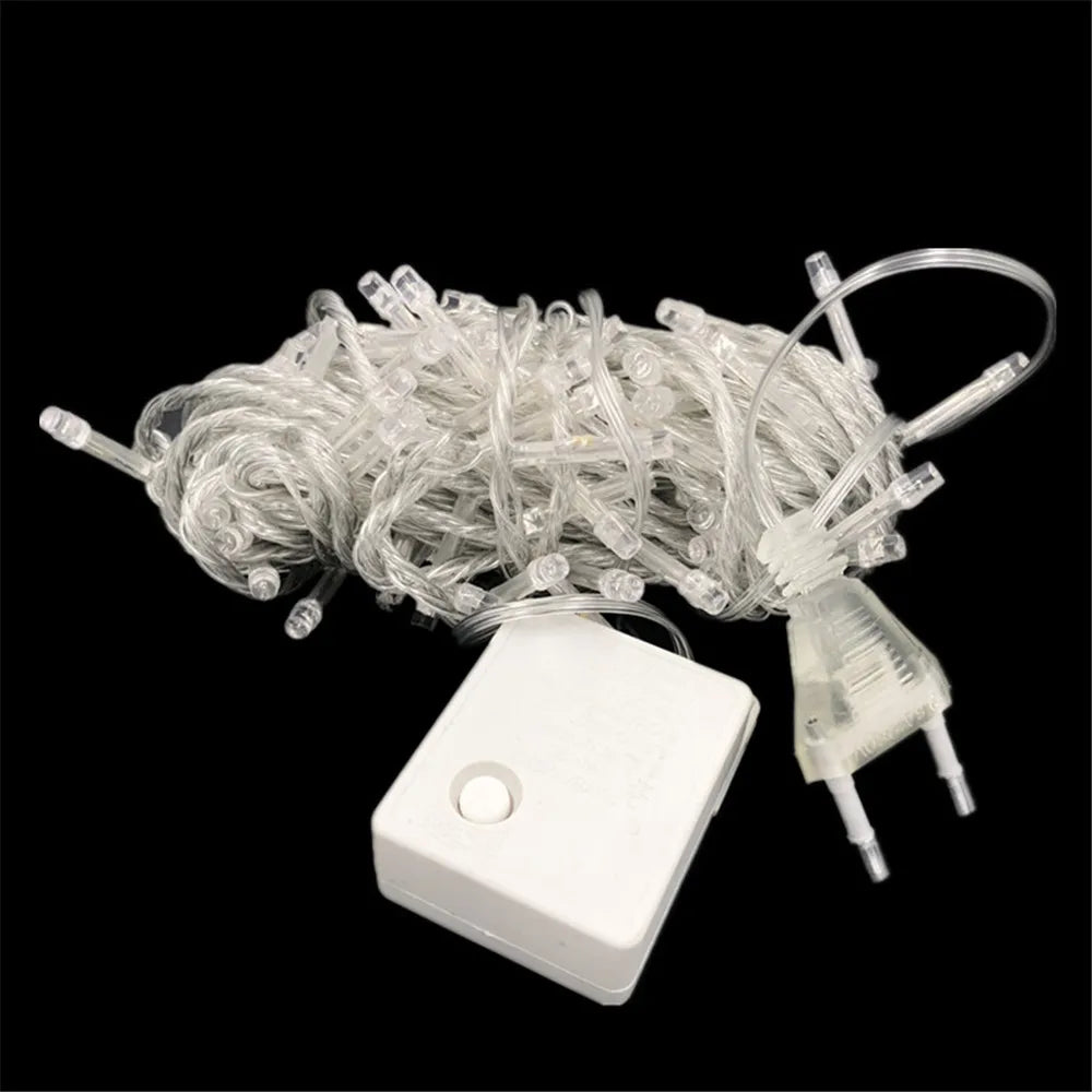 guirlande lumineuse led 100 ampoules étanches pour extérieur décorations festives