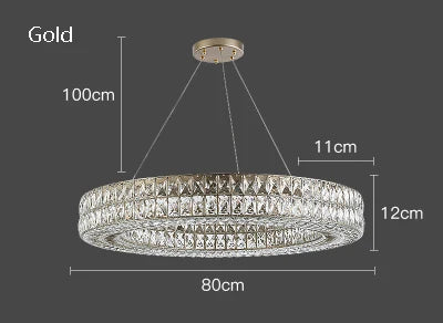 suspension en cristal design postmoderne pour intérieur élégant