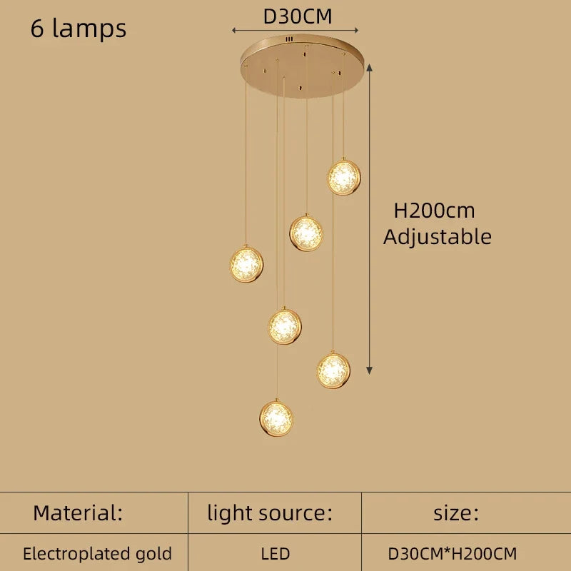 lustre à led moderne design cristal pour un éclairage luxueux