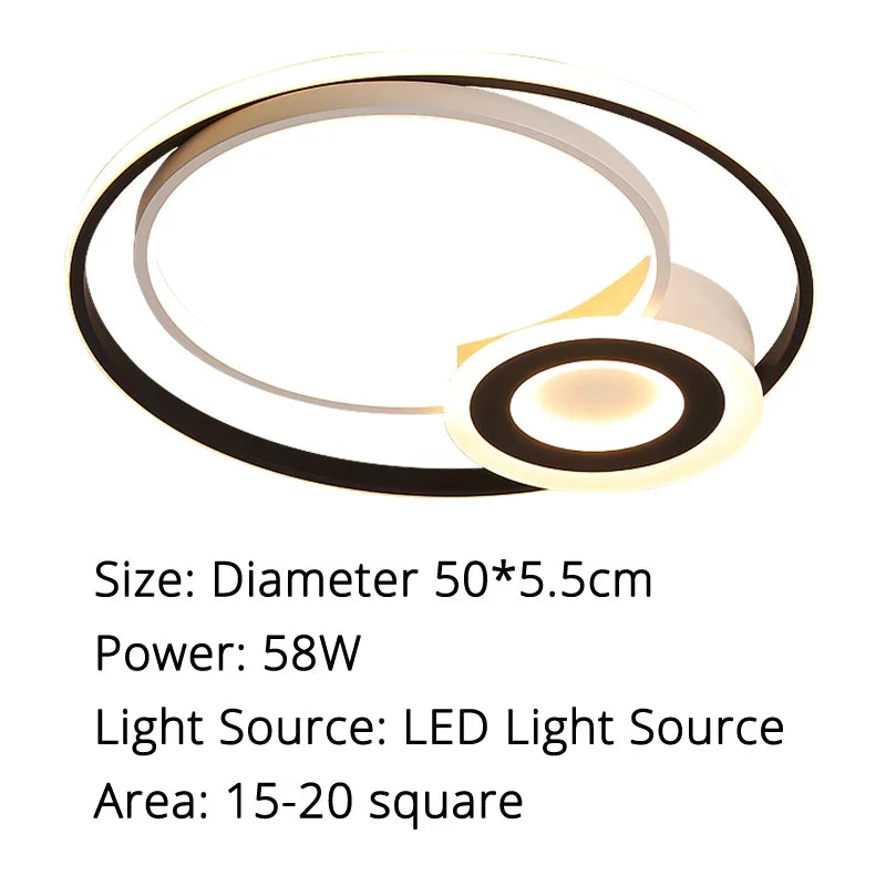plafonnier led rond design moderne pour un éclairage intérieur décoratif