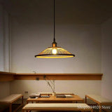 lustre restaurant en bambou chinois créatif led zen asie