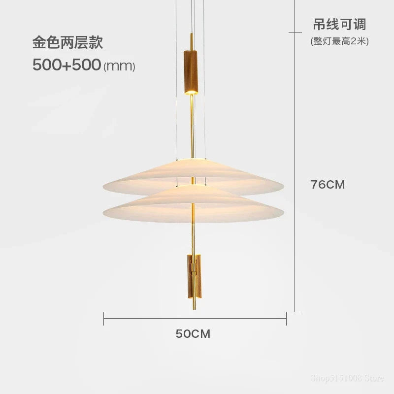 lustre moderne de flamant rose led pour décoration loft