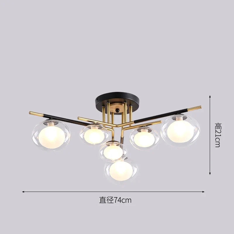 plafonniers nordiques simples luxe décoration maison luminaires suspendus