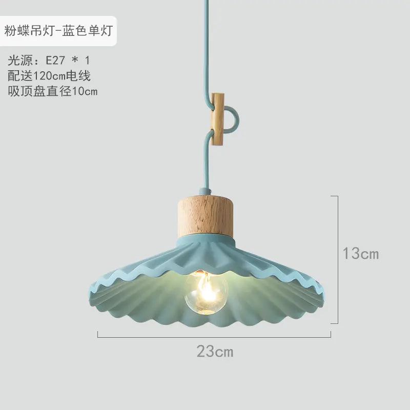 suspension simple moderne led en ciment nordique
