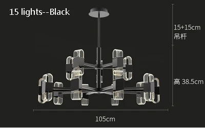 lustre de luxe design pour un éclairage nordique élégant