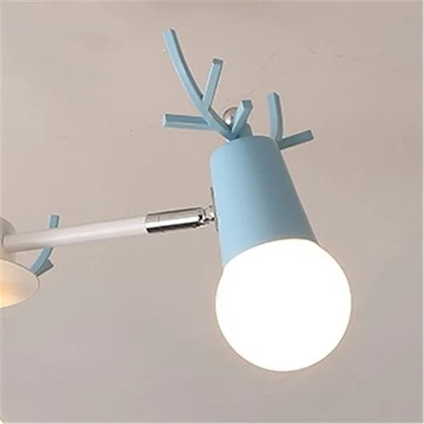 lustre en bois led nordique pour enfants style macaron