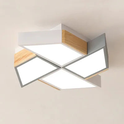 plafonnier led en forme de moulin à vent design moderne
