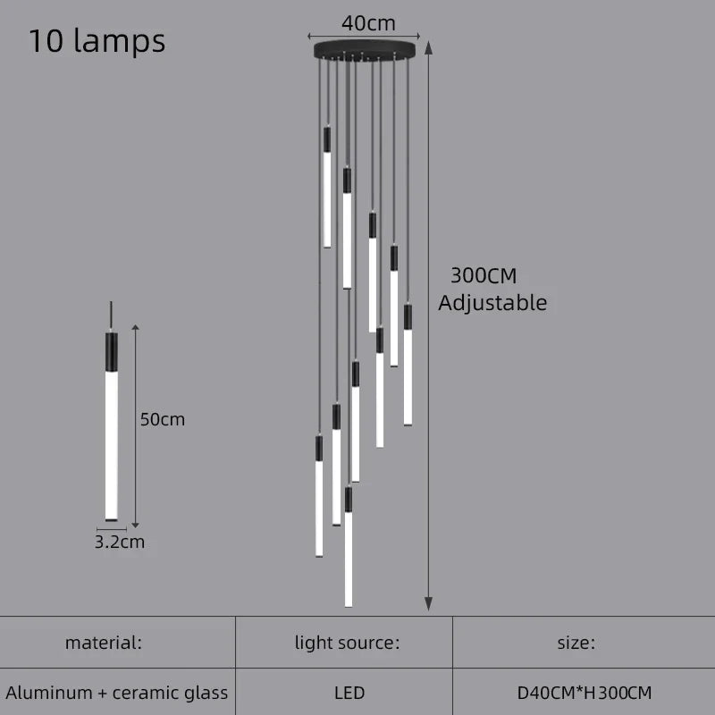 lustre nordique moderne éclairage intérieur design réglable