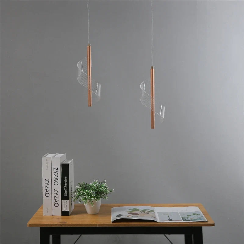 suspension en acrylique design nordique moderne pour restaurant