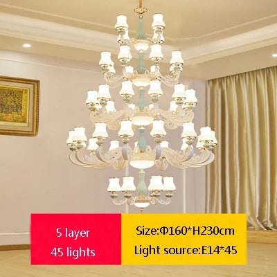 lustre en céramique moderne pour un éclairage élégant intérieur
