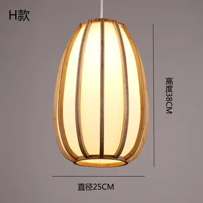 lustre en bambou style zen pour ambiance relaxante