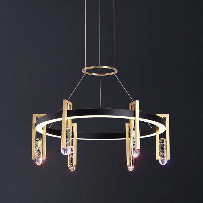 suspension en cristal postmodernes pour décoration intérieure nordique