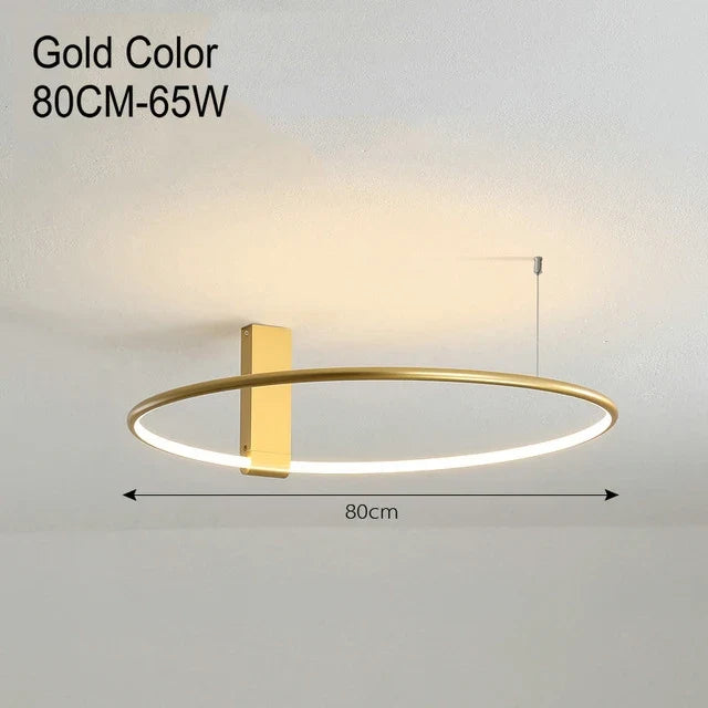 plafonnier rond led design scandinave en métal et aluminium décoratif