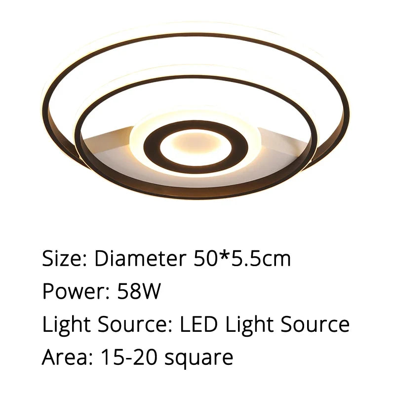 plafonnier led rond design moderne pour un éclairage intérieur décoratif