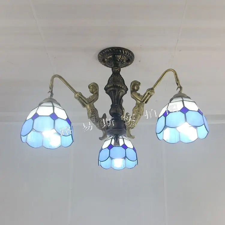 lustre méditerranéen tiffany sirène pour intérieur créatif