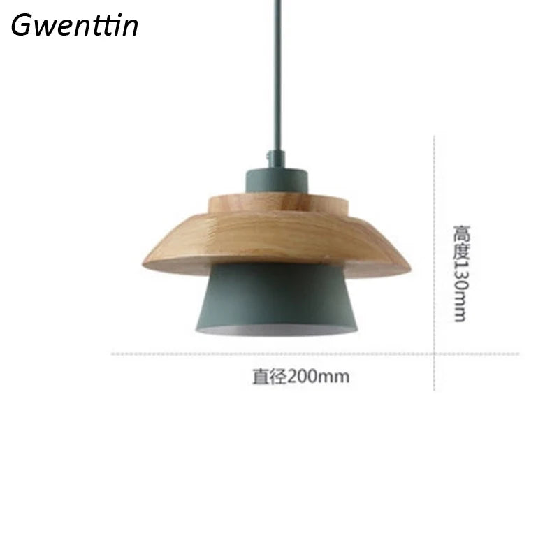 suspension en bois pour éclairage moderne et décoration